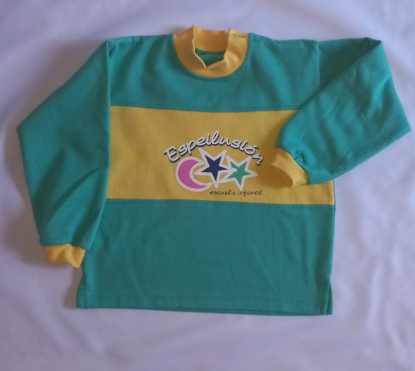 SUDADERA COMBI BANDA HORIZONTAL