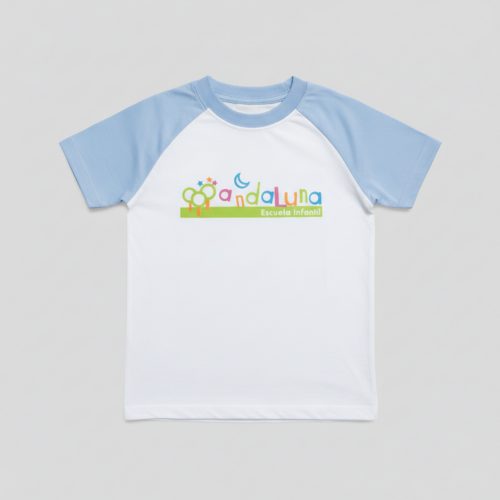 Camiseta corta combinada